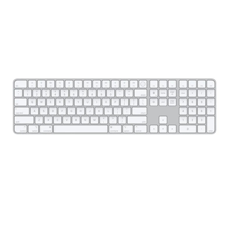 Magic Keyboard with Touch ID and Numeric Keypad for Mac models with Apple silicon - US English - White Keys Magic Keyboard with Touch ID and Numeric Keypad for Mac models with Apple silicon - US English - White Keys
